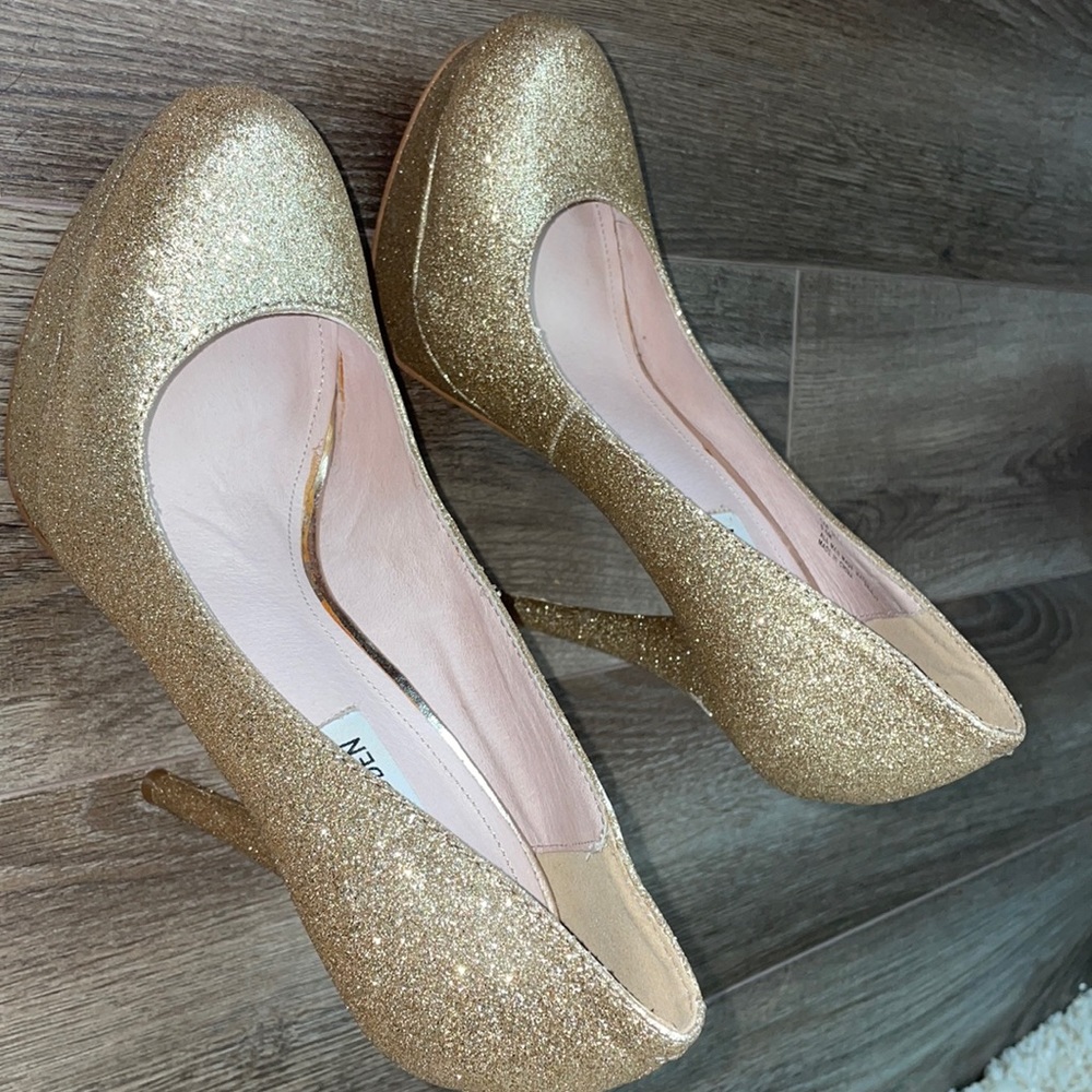 Steve Madden glitter heels